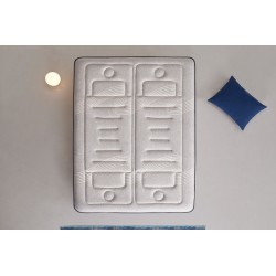 TITANIUM Pocket Spring Mattress – Memory Foam - HR – Hybrid – Excellent Comfort - Blue Latex + 24/30 cm - Medium-Firm